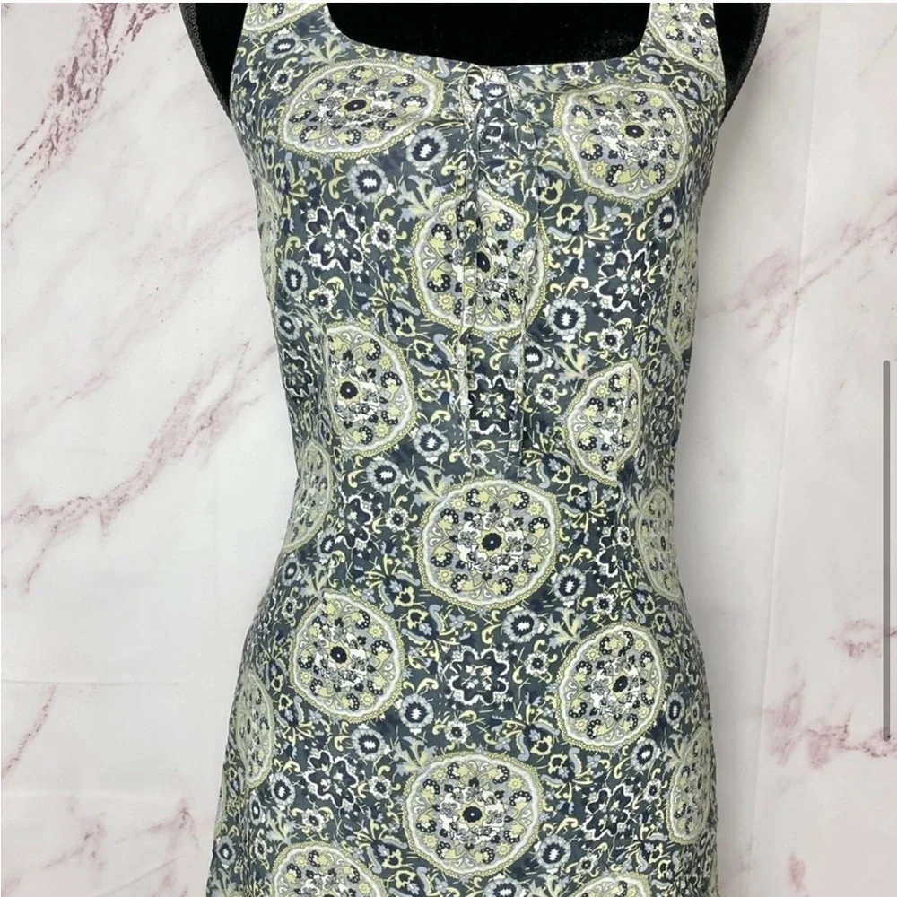 Merona women’s Vintage 100% silk floral paisley mini sleeveless size 6 hippie